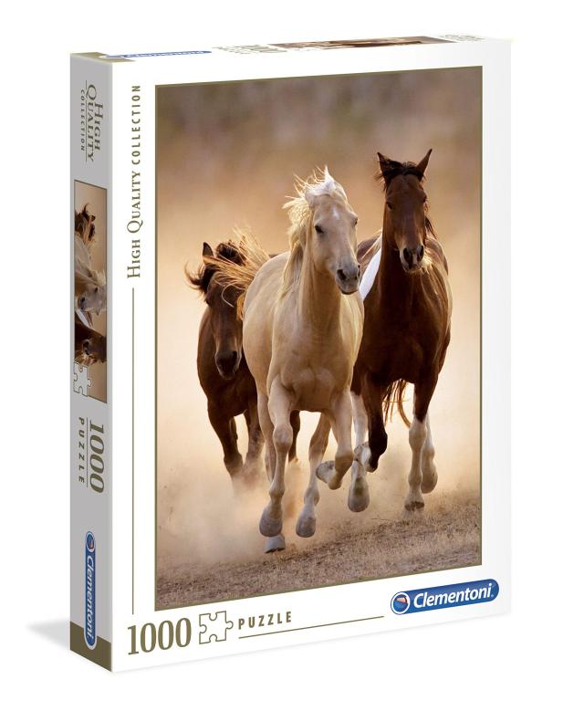 1000平和条約 謎合わせ Clementoni 突っ走る馬 Running Horses 48×68糎 39168