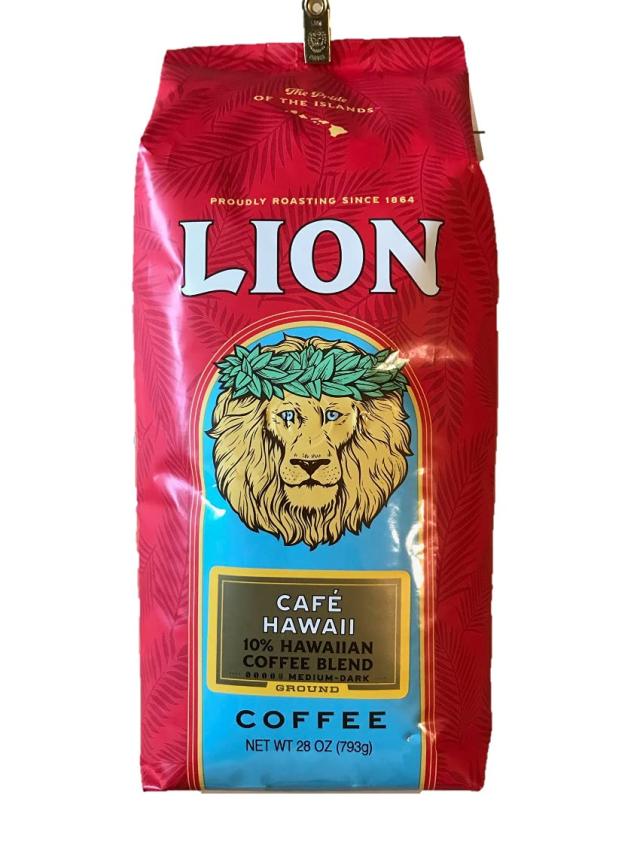 Lion Cofe Hawaii ライオン カフェ ハワイ ミディアム ダーク ロースト コーヒー （粉） 793g×2パック
