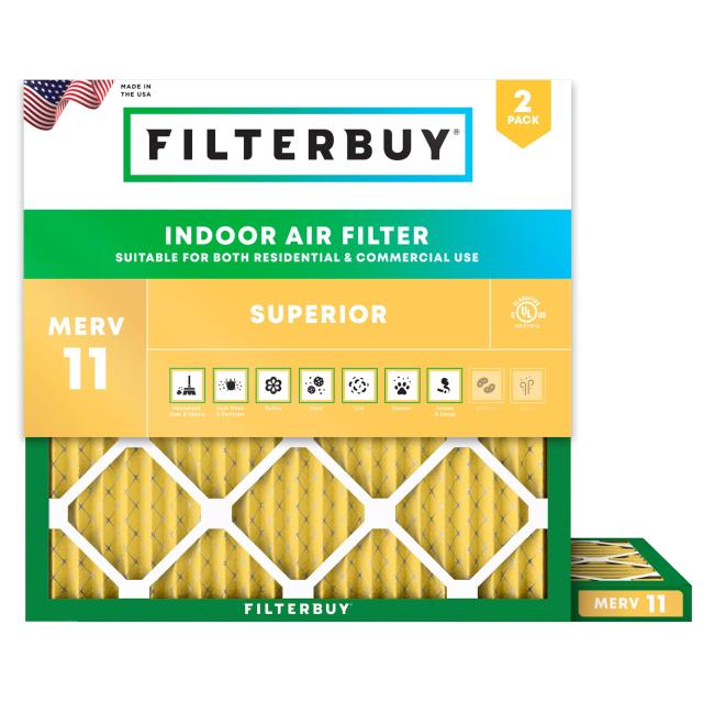 ファーネスフィルター / エアフィルター AFB Gold MERV 11 (2個セット) 10x10x1 AFB10x10x1M11Apk2 2