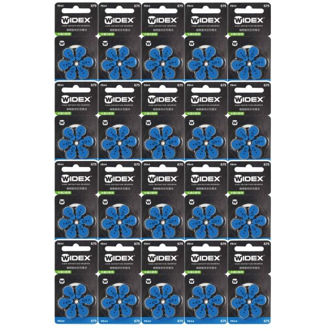 WIDEX ワイデックス 補聴器用空気電池 PR44(675) 20パックセット