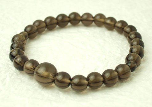 京仏壇はやし 数珠 念珠 腕輪 ブレスレット 茶水晶 7mmの通販は