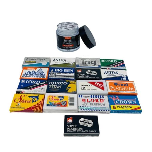 120 Double Edge Safety Blade Variety Pack #2 - Includes 3 Oz 97% Natural Gb