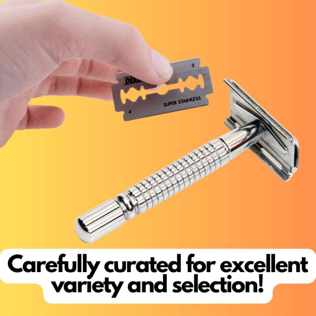 120 Double Edge Safety Blade Variety Pack #2 - Includes 3 Oz 97% Natural Gb_2