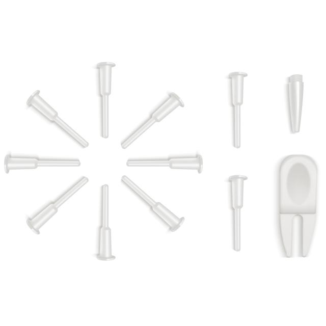 NDN LINE Ten フィットネス エクササイズ スポーツ ヨガ ボール エアストッパー | 交換用プラグステム | バルブピンアダプターキット