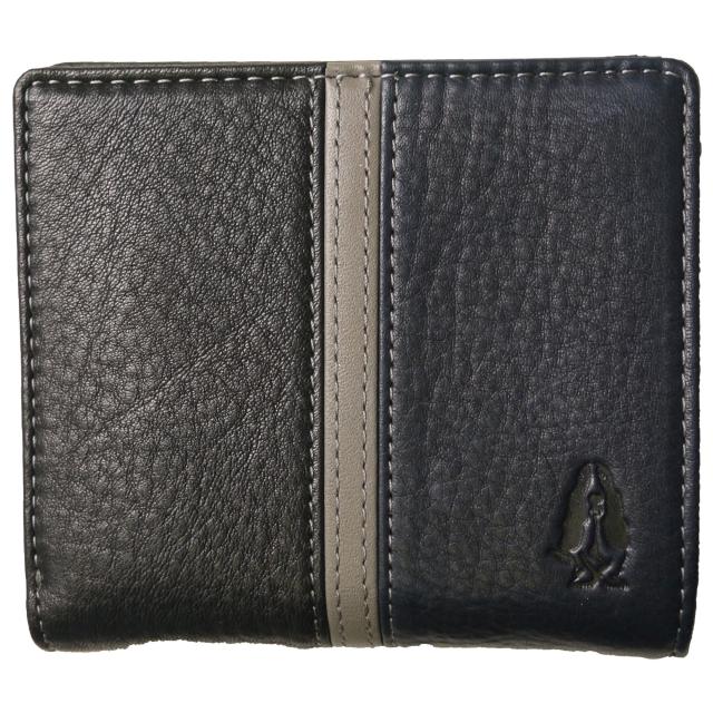 [ハッシュパピー] 2つ折り財布 Lファスナー HP0455 メンズ ブラック