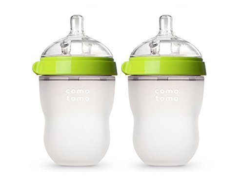 Comotomo Baby Bottle Green 8 Ounce 2 Count by Comotomo [並行輸入品]