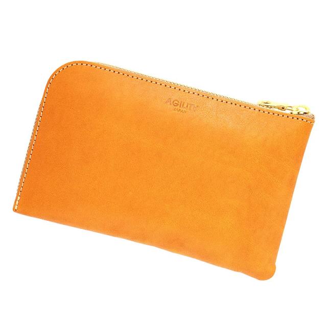 [アジリティ] アファ affa『ボヤージュ』 東京レザー(全6色)【スマホが入る財布 ショルダー お財布ポシェット 日本製】/キャメル