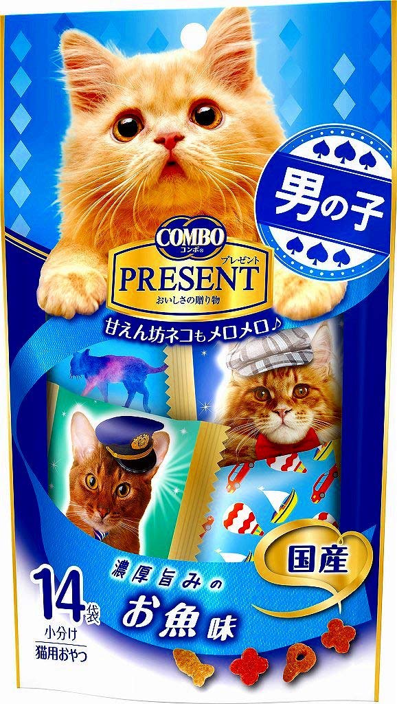 コンボ プレゼント キャット 男の子 濃厚旨みのお魚味 42g(3g×14袋)×30袋