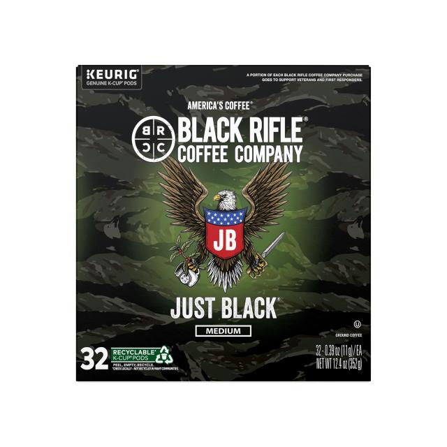 Black Rifle Coffee Company JBJust Black Single Serve Capsules for Keurig