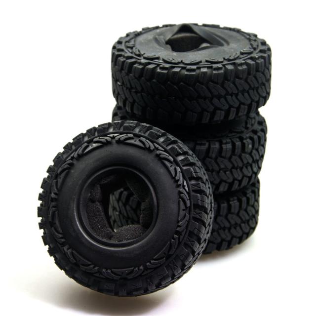 ラジコン ホイールパーツ1.9インチ 114mm ビードロックホイールリムゴム製タイヤ For 1 : 10 Axial scx10タミヤcc01 rの通販は 4,747円