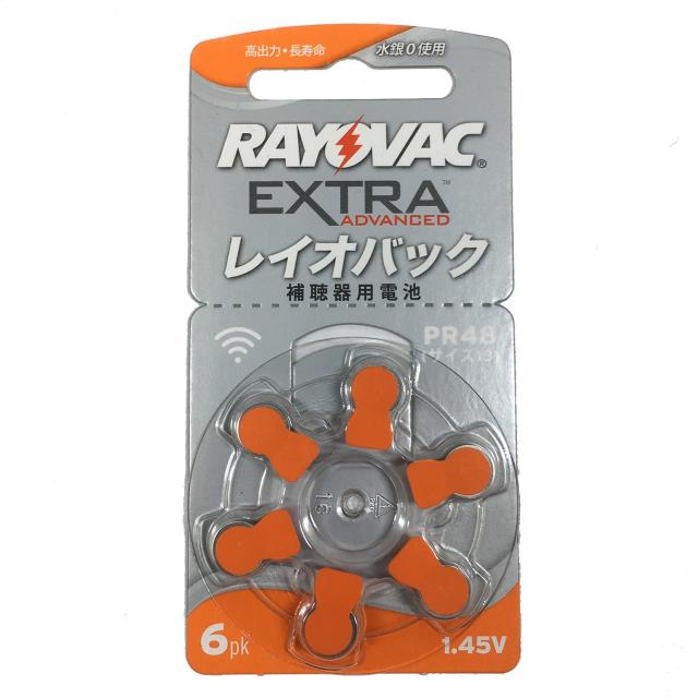 RAYOVAC RAYOVAC 補聴器用電池 PR48(13) 6粒入り 10シートセット