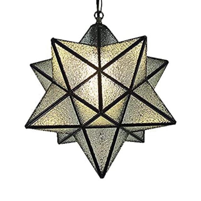 億兆堂 K-04902-YG ペンダントライト 星 ライト チェーン 1灯 工事不要 引っ掛けシーリング式 E26口金 LED対応 天井照明 インテリ