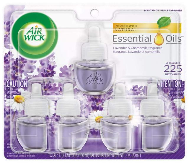 エアーウィック エッセンシャルオイル プラグイン 詰替ボトル フレグランス 芳香剤 ラベンダー 20ml 5個セット Air Wick 本体別売り[並の通販は