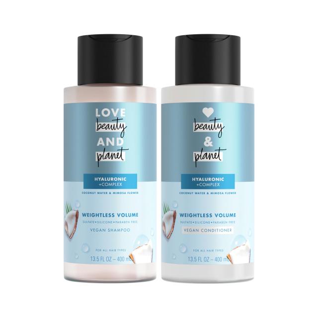 Love Beauty And Planet Volume and Bounty Shampoo and Conditioner Coconut Wa