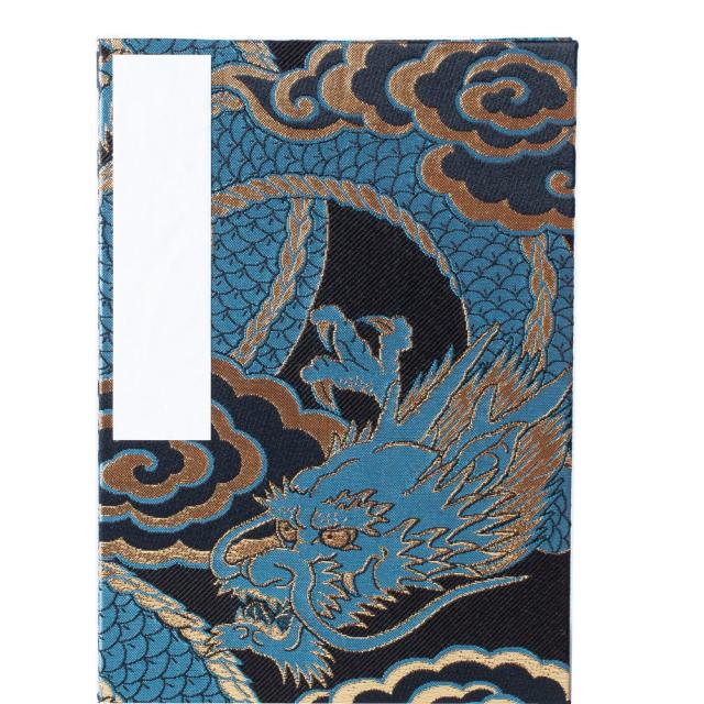 高知製本 御朱印帳 蛇腹式/特大判18x26cm/西陣金襴/龍神八郎太郎（青龍Ver） 7,423円