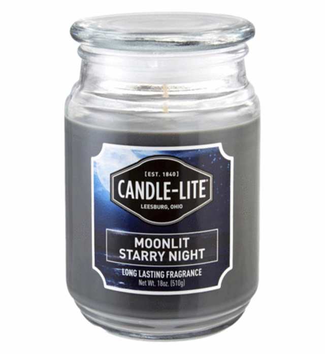 Candle-Lite Everyday Scented Moonlit Starry Night 3芯ジャー 10オンス グレー 18 oz. グレの通販は