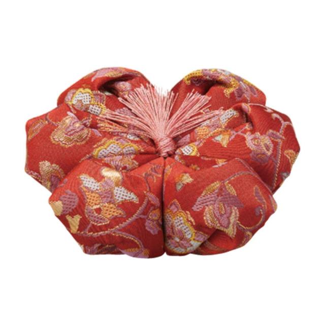 京仏壇はやし 仏具 おりん布団 飛鳥花かずら 花布団 ２．５号 4色（白茶・藤・利休・エンジ） 【仏具拭きミニクロスセット】
