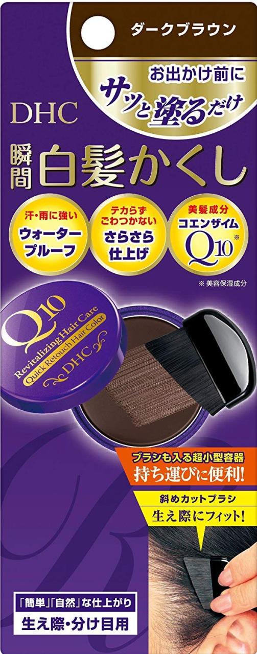 ケース販売 ＤＨＣ Ｑ１０美容液 クイック白髪かくし ダークブラウン ４．５ｇ×6個
