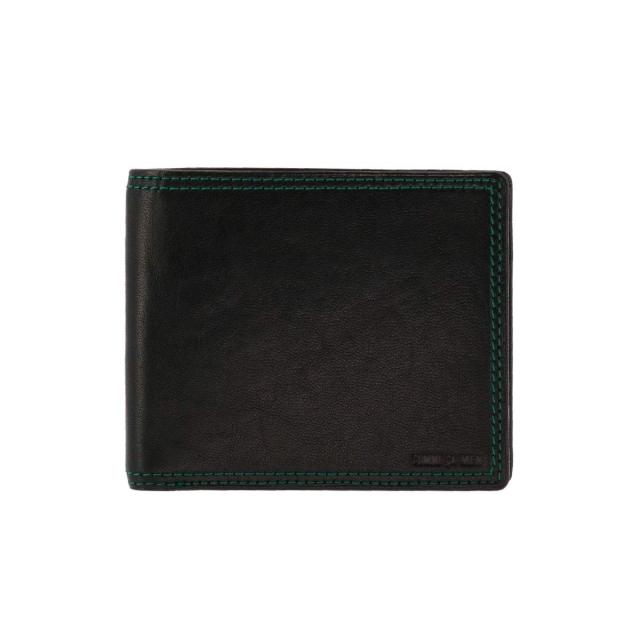 [コムサメン] 二つ折り財布 Rami ラミ 6743 【10】 ブラック