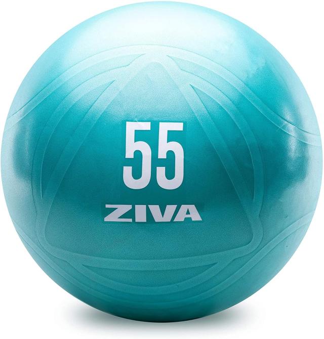 Ziva アンチバーストコアフィットネスエクササイズボール ? プロフェッショナルグレードの滑り止めヨガボール 安定性バランス ? 複数のサイズ 55の通販は