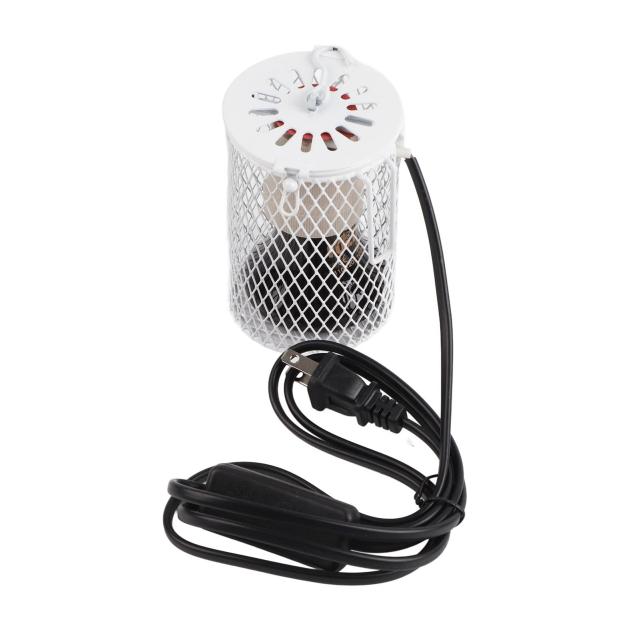 100Wプラグ 爬虫類保温球 爬虫類 セラミックヒーター ペット暖房電球 爬虫類 ライト 吊りフック 断熱保護ガード付き 爬虫類 カメ 小動物用 両生 4,569円