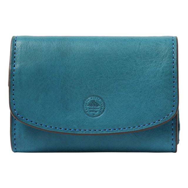 [ダコタブラックレーベル] 三つ折り財布 本革 ミニモ メンズ ブルー BL-627601-65