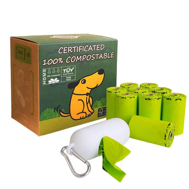 Dog Poop Bag Home Compostable Pet Waste Bags Vegetable-Based Eco-Friendly U