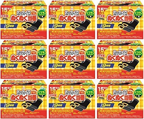 【まとめ買い】ぬくぬく当番 くつ下用 15足分×9個