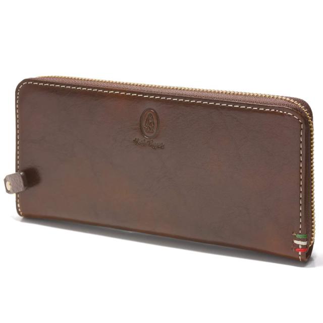 [ハッシュパピー] 長財布 ラウンドファスナー ルクス 牛革 HP2068 (チョコ（41）)