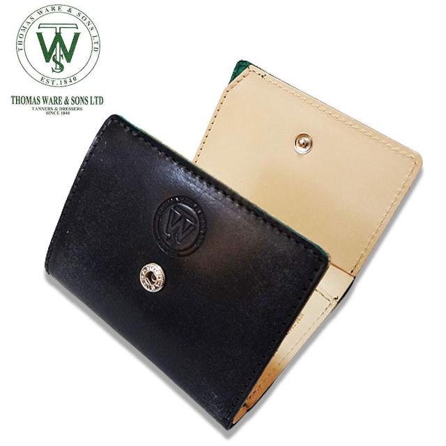 タチヤ] 日本製 ブライドルレザー 三つ折り財布 50410QG (ネイビー)の