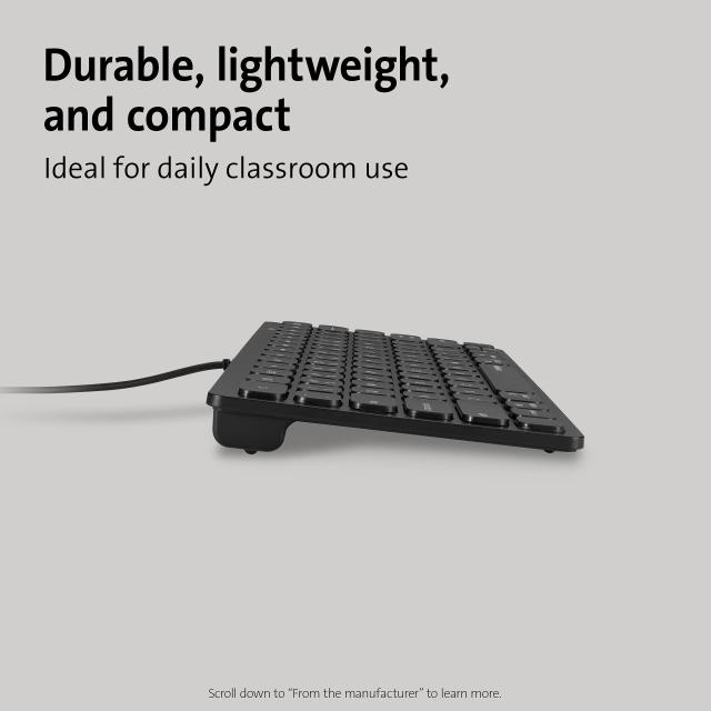 Kensington コンパクトiPadキーボード Lightningコネクタ付き (K75505US)、ブラック_2
