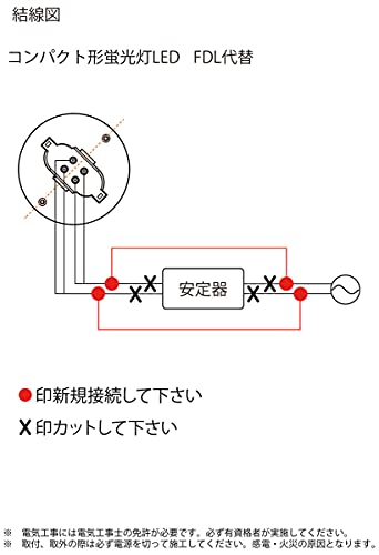 COWELL コンパクト蛍光灯型LEDランプ FDL18W代替 5000K 昼白色相当 商品コード:5831 1150lm GX10q口金 AC100｜詳細画像