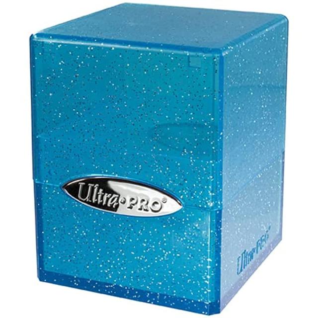 Satin Cube Deck Box - Glitter Blue その他トレーディング