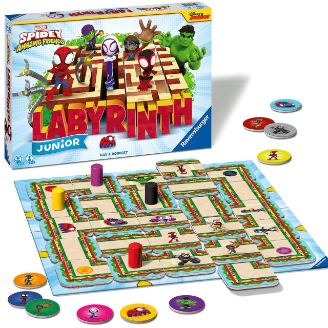 Ravensburger Spidey and His Amazing Friends Labyrinth Junior Game for Boys
