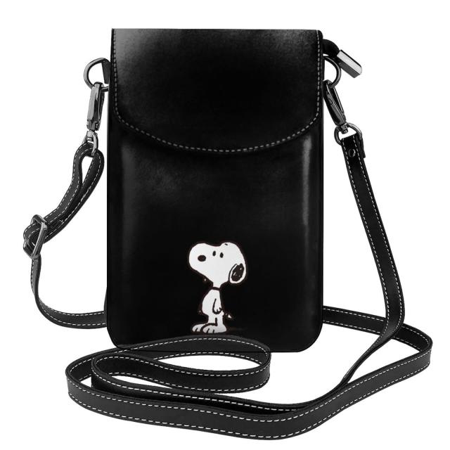 [JMI] スヌーピー スマホポーチ本革 ショルダーバッグ 薄い レディース メンズミニポーチ 人気 財布 斜め掛け バッグ 高い19cm*幅12.5の通販は 4,700円