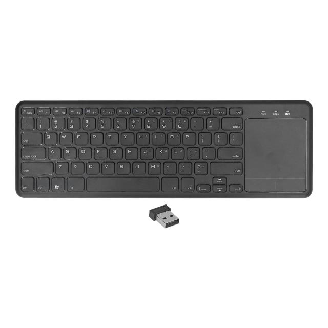 タッチパッド付き2.4Gワイヤレスキーボード マルチタッチナビゲーショントラックパッドに組み込まれた78キーPCラップトップタブレット用シザーフットキ