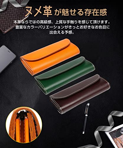AKIYAMA 財布 メンズ レザー ヌメ革 長財布 本革 大容量 薄い