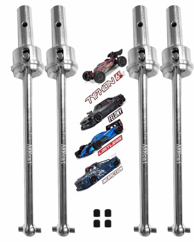 ARRCat アップグレードパーツ ドライブシャフト Arrma 1/8 Typhon 6s Blx用 Infraction 6s Blx/Felonの通販は 10,034円