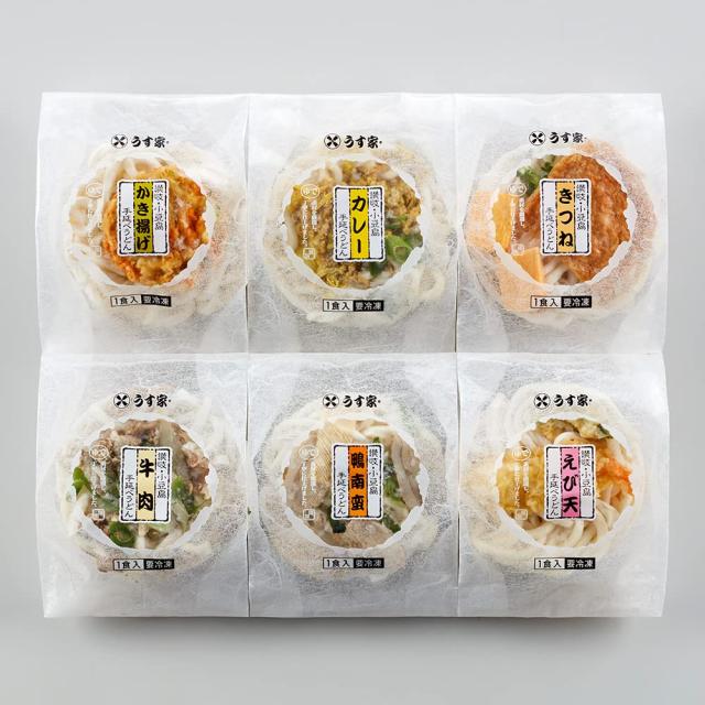 香川・小豆島 「うす家」 6種の手延うどんセット 計6個