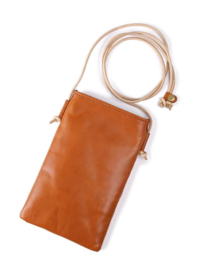 [ベルト専門店ベルトラボ] pot(ポット) スマホショルダー 栃木レザー 日本製 ハンドメイド 本革 スマホポシェット サコッシュ BLPT0088