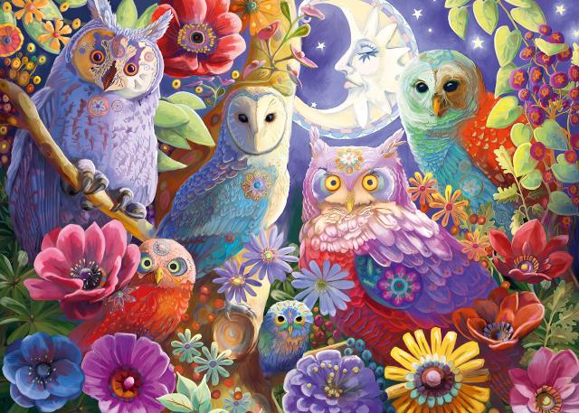 Night Owl Hoot Jigsaw Puzzle 300 Piece