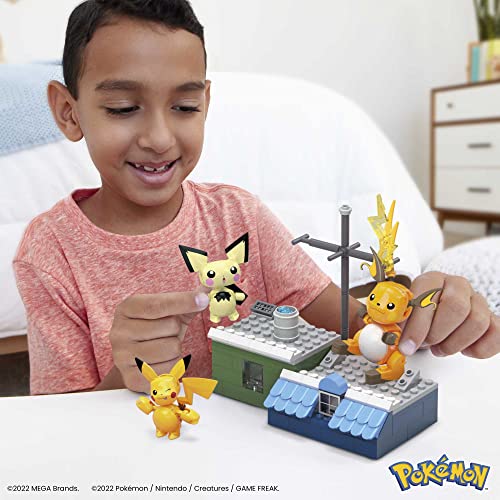 メガ ポケモン アクションフィギュア 組み立ておもちゃ 子供用 ピカチュウ 進化セット 159ピース ポーズ可能なキャラクター3体付き 8歳のギフトア_1