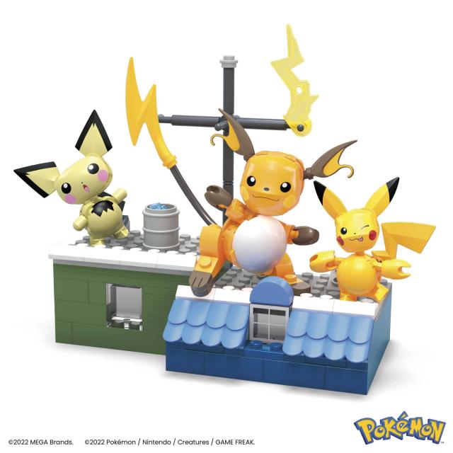 メガ ポケモン アクションフィギュア 組み立ておもちゃ 子供用 ピカチュウ 進化セット 159ピース ポーズ可能なキャラクター3体付き 8歳のギフトア_2