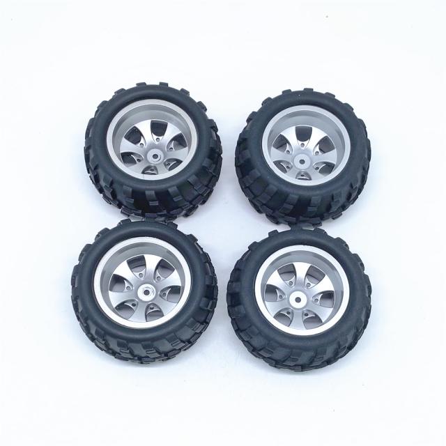 KingVal 交換用タイヤ 左2個 + 右2個 タイヤホイール RCパーツ WLtoys A979 A979-B A979-A RCカーに対応