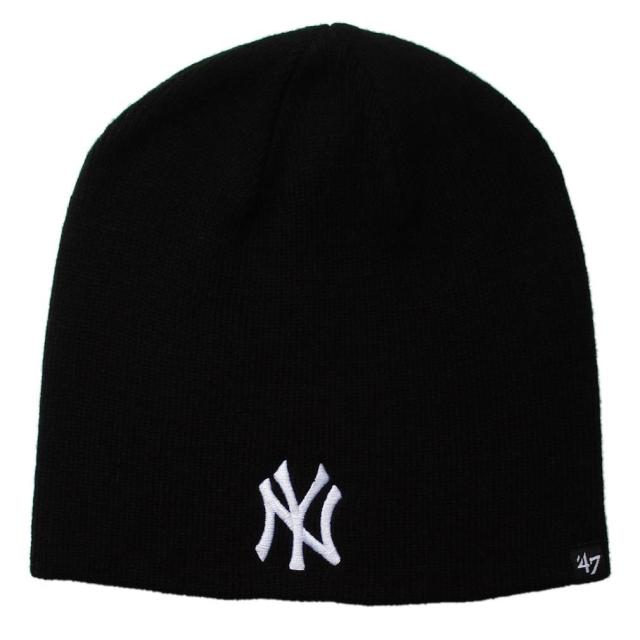 [47] [フォーティーセブン] ニット帽 ビーニー ワッチキャップ 帽子 メンズ レディース (ヤンキース（Black）)の通販は