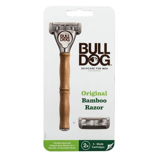 ブルドッグ カミソリ Bulldog 5枚刃 バンブーホルダー 4個