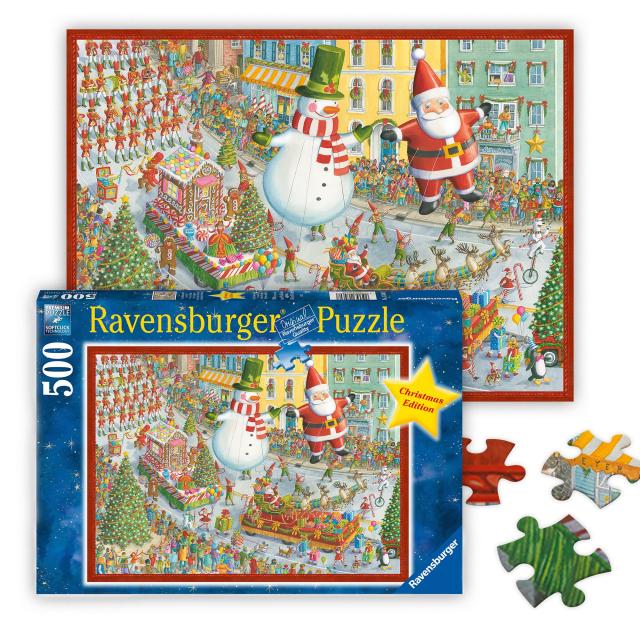Ravensburger Here Comes Christmas!500ピース ホリデー ジグソーパズル 大人用 - 12000382 - 手作り工