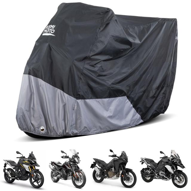KEMIMOTO オートバイカバー アドベンチャー R1250 GS、TENERE 700、KLR650、AFRICA TWIN NX500 TRAN