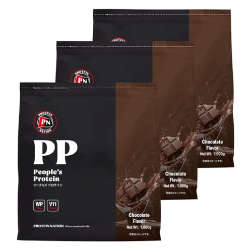 Protein Nationピープルズ プロテイン ホエイプロテイン 3kg (1kg x3) チョコ レート風味 ぷろていん