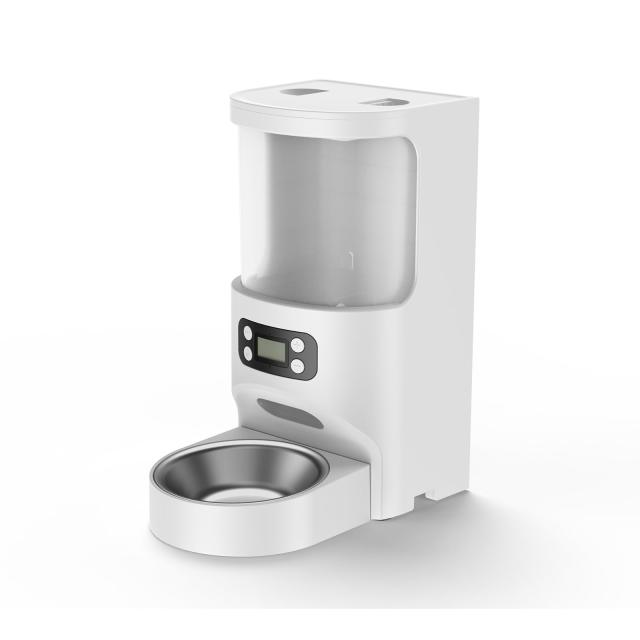 Iseebiz 自動給餌器 猫 犬 多頭飼い 自動餌やり器 4L大容量 自動給餌機 中小型犬用 ペットフィーダー キャットフード 餌やり機 自動 タイ